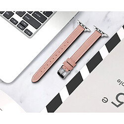 B15 Rose Watch Bracelets de remplacement 42mm 44mm 44mm 45mm Vintage Petite taille En cuir mince pour Apple Iwatch 7654321 SE