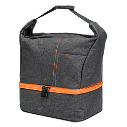 Housse De Transport / étui / Sac Universel Pour Appareils Photo Reflex Avec Bandoulière Gris + Orange