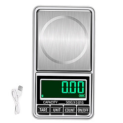 Universal 300 g Balance à bijoux portable à mini-poche à LED USB rechargeable Balance à bijoux électroniques numériques en or 0.01 g haute précision Mini-balance à bijoux portable à LED rétroéclairée G/CT/DWT/OZT/GN/T/OZ Balance d'ingrédients de cuisine numérique