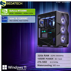 Sedatech PC Gamer Pro • Intel i9-12900KF • RTX4090 • 32Go DDR5 • 2To SSD M.2 • Windows 11