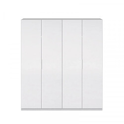 Dansmamaison Armoire 4 portes Blanc - MAVA