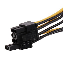 1x Câble D'alimentation Graphique Adaptateur Câble Double Sata 15p Mâle à 8p Câble Minier