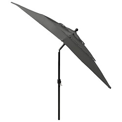 Acheter Maison Chic Parasol Jardin | Parasol à 3 niveaux avec mat en aluminium Anthracite 2,5x2,5 m - GKD17675