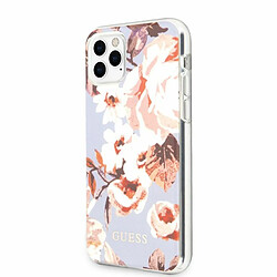 CG MOBILE Guess- Coque de Protection Flower Collection Compatible avec iPhone 11 Pro Max Couleur Lilas