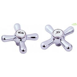 Mélangeur évier haut MORAVA bras rond pivotant en chrome H 19,7 cm