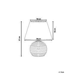 Avis Beliani Lampe à poser SADO Argenté