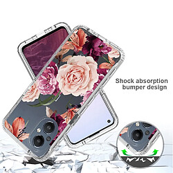 Coque en TPU anti-chute, antichoc pour votre OnePlus Nord N20 5G - fleur mauve