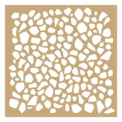 Artemio 2 pochoirs Kraft Terrazzo et végétaux 20 x 20 cm