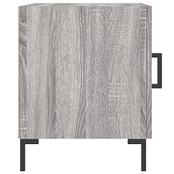 Maison Chic Lot de 2 Tables de chevet - Tables de Nuit sonoma gris 40x40x50cm bois d'ingénierie pas cher