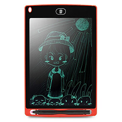 Wewoo Tablette graphique rouge Portable 8.5 pouces LCD Écriture Dessin Graffiti Électronique Pad Message Conseil Papier Brouillon avec Stylo, CE / FCC / RoHS Certifié