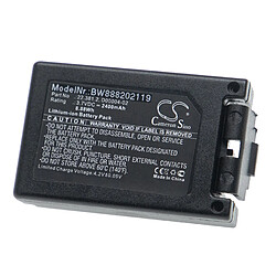 vhbw Batterie compatible avec Teleradio PN-T19, TG-T11 télécommande industrielle (2400mAh, 3,7V, Li-ion)