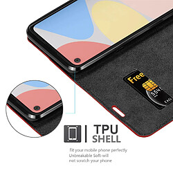 Cadorabo Coque Google PIXEL 4A Etui en Rouge pas cher