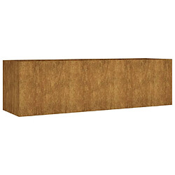 vidaXL Lit surélevé de jardin 280x80x80 cm acier corten