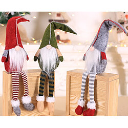 C297 3PCS Père Noël Décoration de Noël Figurine Figurine Figurine Forester Fenêtre Décoration de bureau Décoration de bureau