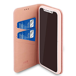 Acheter Wewoo Housse Coque Pour iPhone XR GEBEI PU + TPU Etui de protection à rabat horizontal avec support et fentes cartes or rose