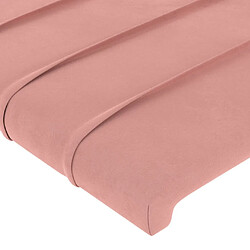 Acheter Maison Chic Lot de 4 Têtes de lit design pour chambre - Décoration de lit Rose 80x5x78/88 cm Velours -MN78570