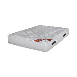 Mes Matelas ressorts ensachés 140x200 cm h27 cm ferme blanc - RUNDI