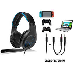 Avis Spirit of Gamer CASQUE GAMER – ELITE-H20 – Casque Noir Audio Pro Gamer - Simili Cuir - Microphone Flip and Mute – Multiplateforme PS5 / XBOX X /