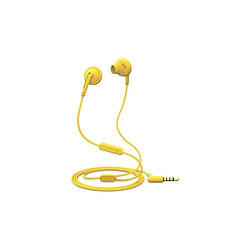 Avis Totalcadeau Casques boutons avec microphone Style 2+ 3 mW Couleur - Jaune pas cher