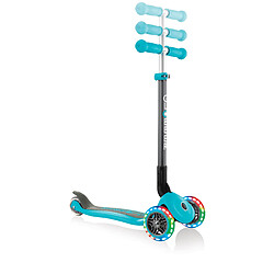 Globber Trottinette enfant lumineuse et pliable Primo turquoise