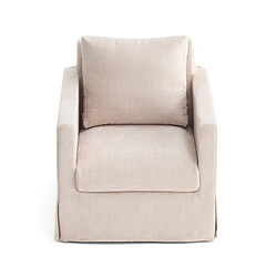 Lisa Design Serena - fauteuil déhoussable en velours pas cher