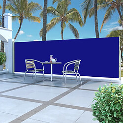 Maison Chic Auvent latéral rétractable de balcon | Store extérieur | Auvent solaire de patio 160x500 cm Bleu -GKD48573