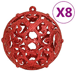 Avis vidaXL Ensemble de boules de Noël 111 pièces rouge polystyrène