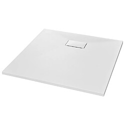 vidaXL Bac de douche SMC Blanc 90 x 90 cm