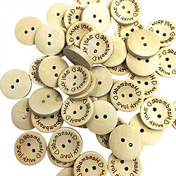 boutons de bois