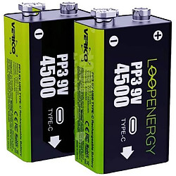 Verico Loop Energy 2-Pack 9V Block-Akku Li-Ion 500 mAh