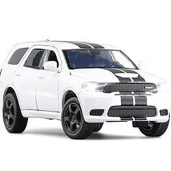 Universal Émulation élevée 1/32 Dodge Durango SRT 4x4 Véhicule en métal moulé sous pression Modèle de direction acoustique et lumineuse Toy Boy Cadeau | Voiture jouet moulée sous pression(blanche) pas cher