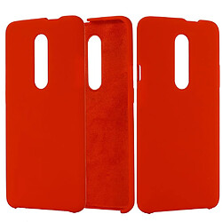 Coque en silicone liquide mou rouge pour votre OnePlus 7 Pro