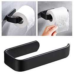 Avis Universal Porte-papier toilette de 17 cm Porte-papier toilette de cuisine de salle de bains murale Rouleau de papier serviet Crochet de rouleau Cintre noir moderne |