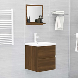 Acheter vidaXL Miroir de bain Chêne marron 40x10,5x37 cm Bois d'ingénierie