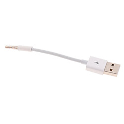 Acheter 3.5mm Mâle Aux Audio à Usb 2.0 Mâle Câble De Données De Charge Pour Ipod Shuffle Mp3