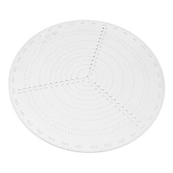 Boussole Centrale Ronde Transparente Pour Tourneurs De Bois Tour 30cm (12 Pouces) pas cher