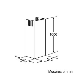 Rallonge cheminée de hotte inox - z5906n1 - NEFF