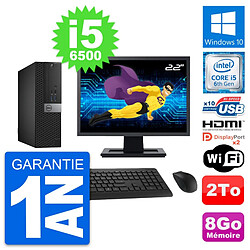 PC Dell 5040 SFF Ecran 22" i5-6500 RAM 8Go Disque Dur 2To HDMI Windows 10 Wifi - Occasion