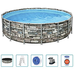 Bestway Ensemble de piscine Power Steel 488x122 cm