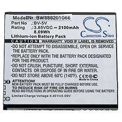 vhbw batterie remplace Nokia BV-5V pour smartphone (2100mAh, 3.85V, Li-Ion)