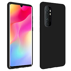 Avizar Coque Xiaomi Mi Note 10 Lite Silicone Semi-rigide Finition Soft Touch Noir