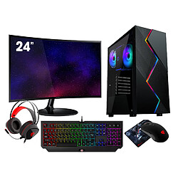 VIST Kit Gaming Ryzen 5 5600G - RAM 32Go - SSD 1To M.2 - WIFI - LCD 24 - Windows 11 Pro