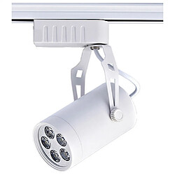 Avis 5w Moderne Conduit Plafond Bas De La Lumière De La Piste Lampe Projecteur Base Blanche Blanc Chaud