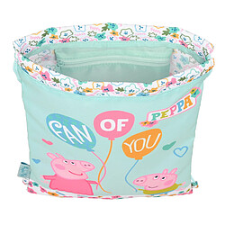 Avis Sac à dos serré par des ficelles Peppa Pig Cosy corner Bleu clair (26 x 34 x 1 cm)