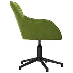 Avis Helloshop26 Chaise fauteuil siège pivotante de bureau informatique étude clairvelours vert 02_0024185