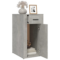 Acheter vidaXL Armoire de bureau Gris béton 40x49x75 cm Bois d'ingénierie