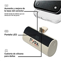 SANAG Cargador Portátil Para Iphone Y Android Mini, 3300Mah Power Bank Pd Pequeña Y Ligera Batería Externa, Powerbank Con Pantalla Led Modelo Compatible Con Iphone Y Android (Blanc, Type C)