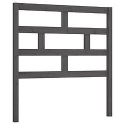 Maison Chic Tête de lit scandinave pour lit adulte,Meuble de chambre Gris 81x4x100 cm Bois massif de pin -MN40504