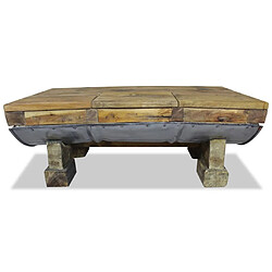 Maison Chic Table basse,Table Console Table d'appoint, Table pour salon Bois de récupération massif 90 x 50 x 35 cm -MN68528