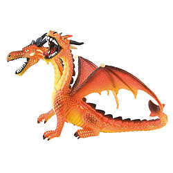 BULLYLAND Fantasy figurine Dragon à 2 têtes orange 13 cm